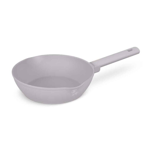 Tigaie adanca Berlinger Haus, Taupe, 24 cm, 2.3 L, aluminiu forjat, taupe mat
