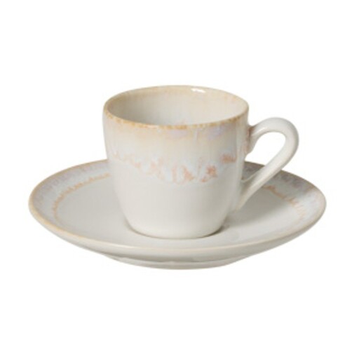 Ceașcă albă pentru espresso din gresie ceramică 100 ml Taormina – Casafina