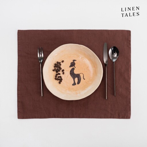 Suport pentru farfurii din in 35x45 cm Chocolate – Linen Tales