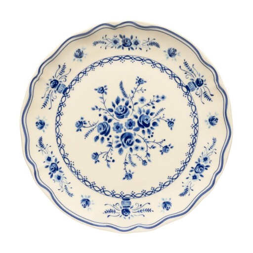 Farfurie albastră/bej pentru desert din gresie ø 21 cm Vila – Costa Nova