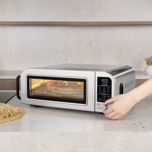 Cuptor electric pizza Berlinger Haus, Matte Black, 2000W, 18 L, argintiu