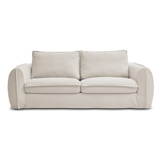 Canapea bej pentru dormitul zilnic/extensibilă 236 cm Archimede – Bobochic Paris