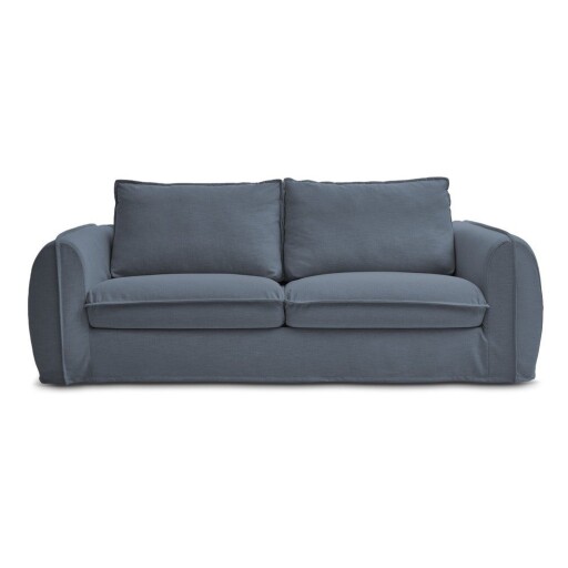 Canapea albastră pentru dormitul zilnic/extensibilă 216 cm Archimede – Bobochic Paris