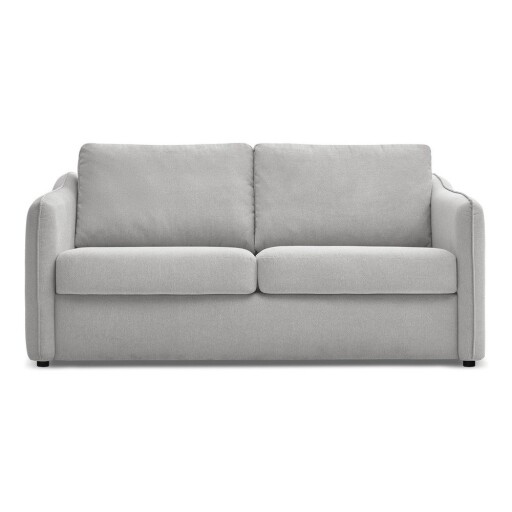 Canapea gri deschis pentru dormitul zilnic/extensibilă 178 cm Lenny – Bobochic Paris