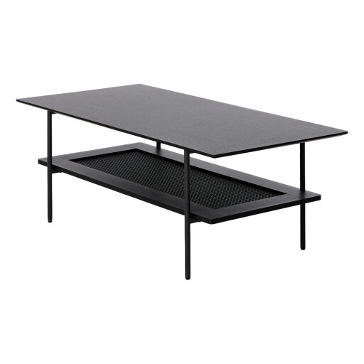 Măsuță de cafea neagră 55x110 cm Pensacola – Unique Furniture