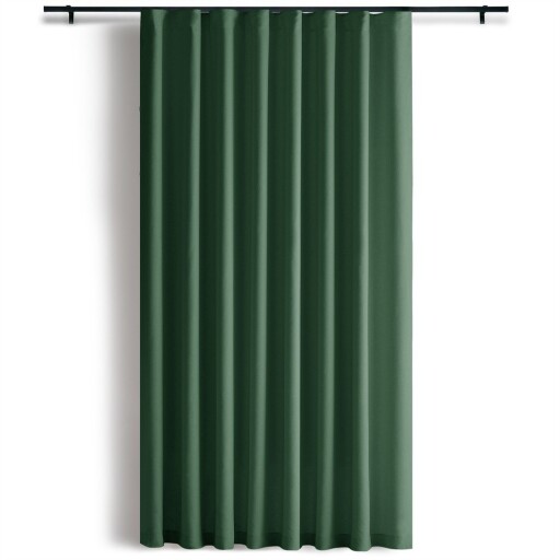 Draperie verde-închis dimout (semi-opacă) Calisto – Filumi