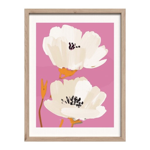 Tablou cu ramă imprimat 30x40 cm Peony Bloom – Styler