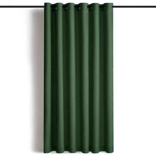 Draperie verde-închis dimout (semi-opacă) Calisto – Filumi