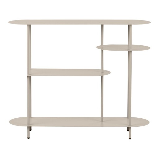 Etajeră bej din metal 118x97x31 cm Rieti – House Nordic