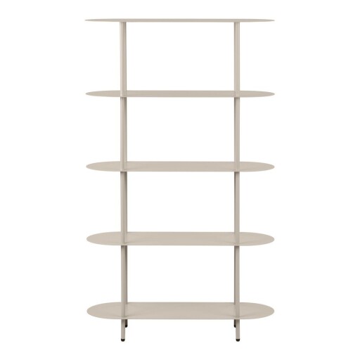 Etajeră bej din metal 90x150x31 cm Rieti – House Nordic