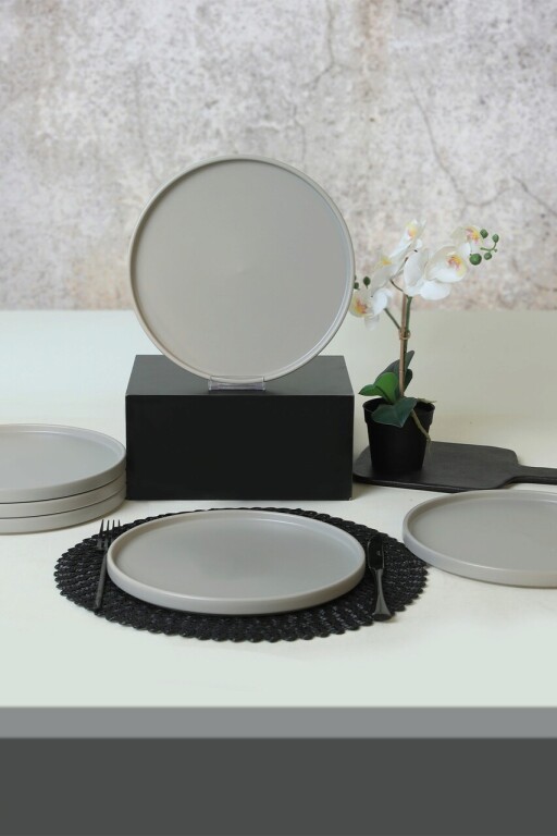 Set platouri servire, Hermia, 275KRM2111, Antibacterian, Gri Mat