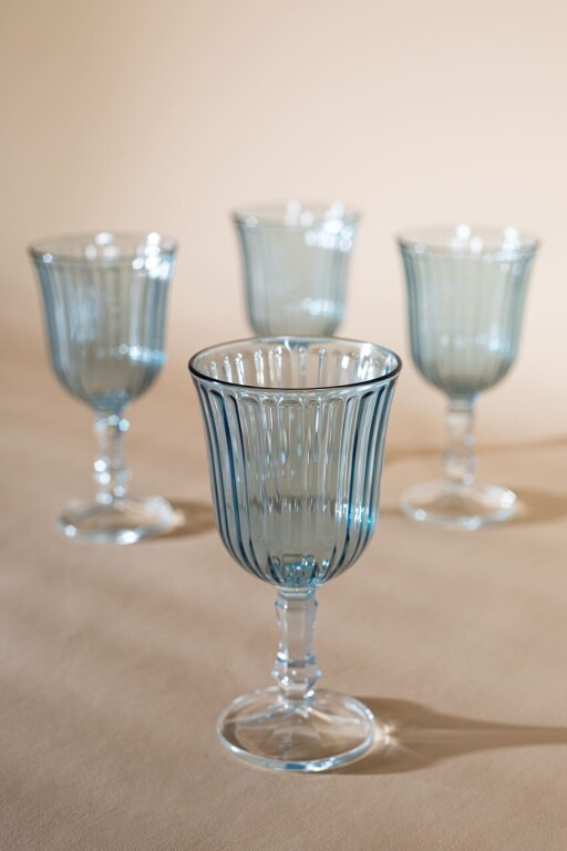 Set de pahare de vin, Hermia, 127RKL1185, Albastru