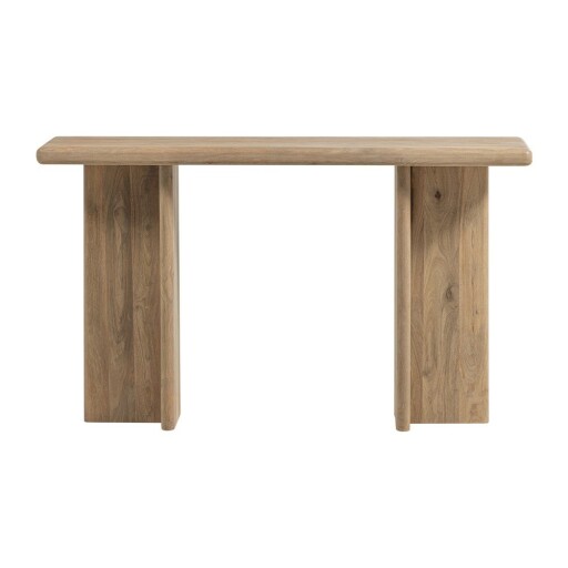 Masă consolă în culoare naturală deschisă din lemn de mango 40x80 cm Ato – WOOOD