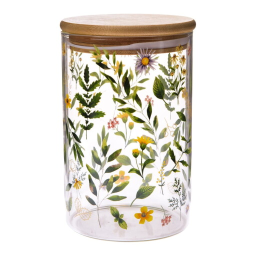 Recipient din sticlă pentru alimente Wildflowers – Dakls