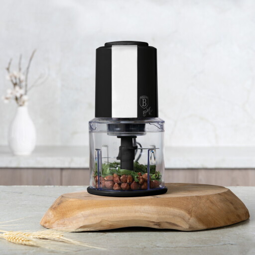 Tocator 2 in 1 Berlinger Haus, Black Silver, 600 ml, plastic, negru/transparent