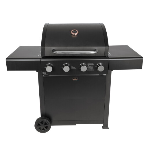 Gratar cu gaz Berlinger Haus, Outdoor, 60x41.5 cm, 2.2 KW x 4, negru