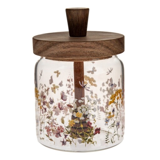 Recipient din sticlă pentru miere Flowers – Dakls